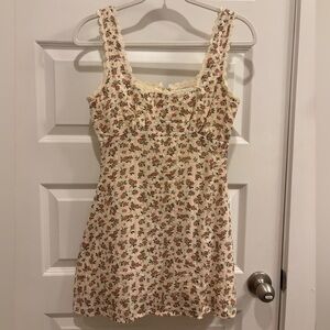 princess polly floral mini dress size 4